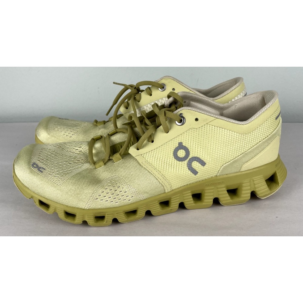 On Cloud X Shoes Womens 9.5 Yellow Citron Athletic Running Walk Athletic Workout